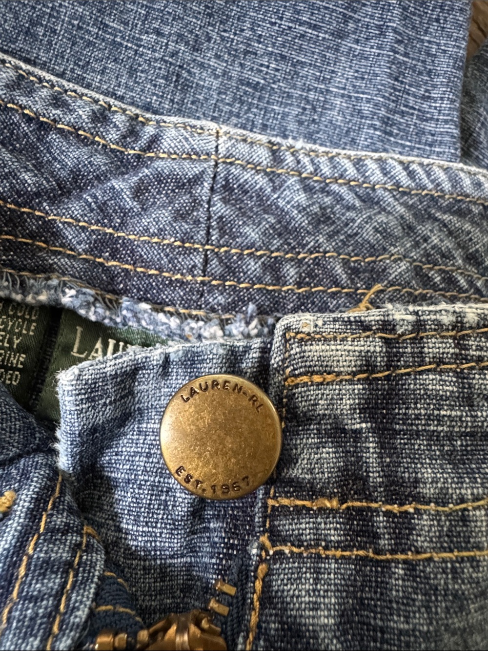 Ralph Lauren Vintage Denim Cargo Jeans - Picture 8 of 8